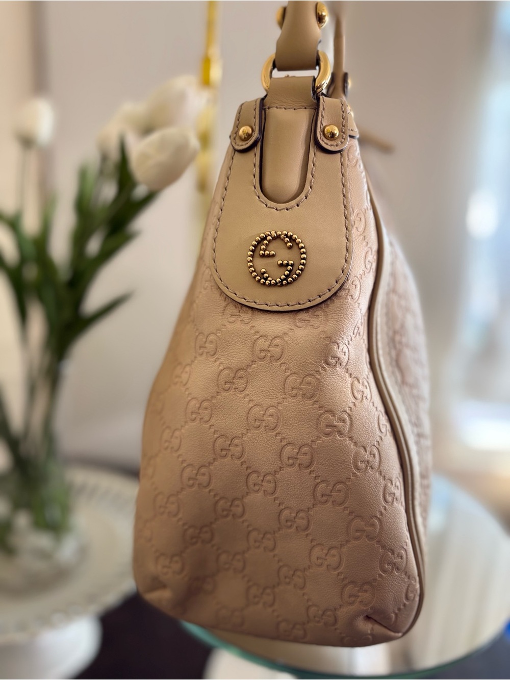 Gucci Guccissima Leather Hobo Shoulder Bag - Picture 5 of 13